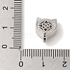 Rack Plating Brass Micro Pave Clear Cubic Zirconia with Enamel Pendant KK-P267-18P-3