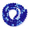 Imitate Austrian Crystal Bicone Frosted Glass Beads Strands GLAA-F029-TM2mm-A06-2