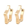 304 Stainless Steel Star Hoop Earrings EJEW-I320-26G-02-4