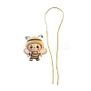 Cute Bees Acrylic Pendant Decoration HJEW-G026-01B-4