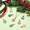 40Pcs 8 Styles Christmas Theme Alloy Pendant FIND-CJ0002-32-6