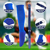 1 Pair Polycotton Solid Color Football Socks AJEW-CL0001-33C-6