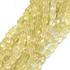Natural Lemon Quartz Beads Strands G-O173-047-1