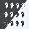 12Pcs 2 Colors Alloy Enamel Split Links Connectors ENAM-FS0001-84-7