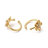 Rack Plating Brass Micro Pave Cubic Zirconia Cuff Earrings EJEW-P226-09G-2