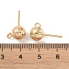 Brass Stud Earring Findings KK-R164-04B-G-3