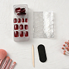 ABS Plastic Pure Color Press On False Nails MRMJ-WH20004-31B-3