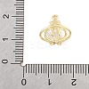 Brass Micro Pave Clear Cubic Zirconia Charms LS-KK-K371-32G-3