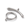 Non-Tarnish 304 Stainless Steel Ring Toggle Clasps STAS-A092-09F-P-2