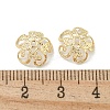 Rack Plating Brass Bead Caps FIND-T071-13G-02-2