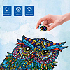 DIY Wooden Assembly Animal Toys Kits for Boys and Girls AJEW-WH0344-0015-4