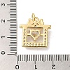 Brass Cubic Zirconia Pendants KK-K349-22-4