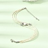 Polyester Multi-Strand Bracelets FB-CBA983F-02P-01-2