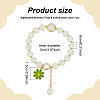 8Pcs 8 Colors Glass Round Beaded Stretch Bracelets Set BJEW-AN0001-75-2