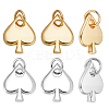 10Pcs 2 Colors Brass Pendants KK-ME0002-16-1
