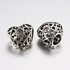 Tibetan Style Alloy Rhinestone European Beads PALLOY-F200-06I-2