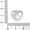 Brass Micro Pave Clear Cubic Zirconia Pendants ZIRC-I067-01B-3