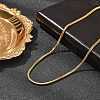 2MM 304 Stainless Steel Square Snake Chain Necklaces for Women NJEW-B131-01B-G-2