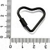 Ion Plating(IP) 304 Stainless Steel Screw Carabiner Lock Charms STAS-K195-02B-3