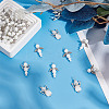 40Pcs 4 Styles Wing Alloy Pendants PALLOY-HY00034-4