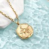 304 Stainless Steel Constellation Pendant Necklaces NJEW-K392-01G-08-3