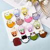 14 Pieces Acrylic Brooch Pins Set Cup Cat and Animal Milk Tea Label Pins Cute Cartoon Animal Badges Pins Creative Backpack Pins Jewelry for Jackets Clothes Hats Decorations JBR111A-4