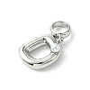 Rack Plating Brass with ABS Plastic Pearl European Dangle Charms KK-G501-02D-P-2