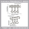 1PC 304 Stainless Steel Slide Lock Clasps FIND-LP0003-49A-2