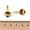 Brass Micro Pave Cubic Zirconia Pendants KK-F900-03G-3