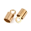 Ion Plating(IP) 304 Stainless Steel Fold Over Crimp Cord Ends STAS-P434-05E-G-2