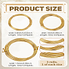 3 Rolls 3 Styles Round Aluminum Wire AW-LP0001-07A-2