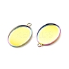 Ion Plating(IP) 304 Stainless Steel Pendant Cabochon Settings STAS-H378-06MC-3