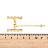 Brass Micro Pave Cubic Zirconia Chain Extender ZIRC-Q022-030G-NR-3