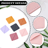 12Pcs 6 Colors Imitation Leather Book Bookmarks AJEW-CL0002-10-6