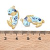 304 Stainless Steel Enamel Pendants STAS-K295-58B-G-3