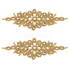 Rhombus Iron on Rhinestone Appliques DIY-WH0304-975A-1