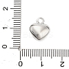 Three-Dimensional Heart Brass Pendants KK-V006-03P-02-4