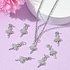 SHEGRACE Brass Micro Pave Cubic Zirconia Pendants XGRQ3D293-486P-5