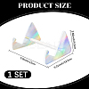 1-Tier Acrylic Keyboard Display Stands with Platinum Plated Iron Supports ODIS-WH20015-06A-03-2