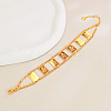 Brass Link Chain Bracelets for Women KS2750-1-2