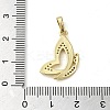 Brass Micro Pave Cubic Zirconia Pendants KK-U005-03A-G-3