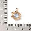 Brass with Cubic Zirconia Pendants KK-G499-15G-03-3