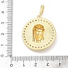 Brass Micro Pave Cubic Zirconia Pendants KK-D317-123G-3