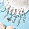 Angel & Wing Alloy Pendant Decoration HJEW-JM02307-2