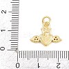 Valentine's Day Brass Micro Pave Clear Cubic Zirconia Pendants KK-H273-39G-02-3