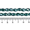 Transparent Electroplate Glass Beads Strands EGLA-N013-T6mm-B24-4