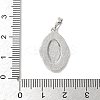 Brass Pave Natural White Shell Pendants KK-S522-07D-P-3