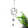 Birds with Flower Iron Hanging Wind Chime Decor BIRD-PW0001-043C-1