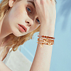 4Pcs Glass & Acrylic Beaded Stretch Bracelets Set BJEW-SP0001-07-5