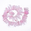 Natural Crackle Quartz Crystal Dyed Beads Strands G-I345-05B-4